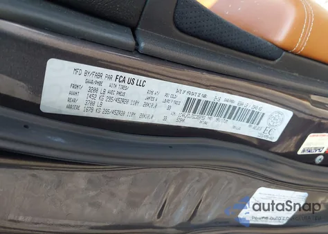 2016 Jeep Grand Cherokee Srt из США, поврежденный, VIN 1C4RJFDJ7GC359753